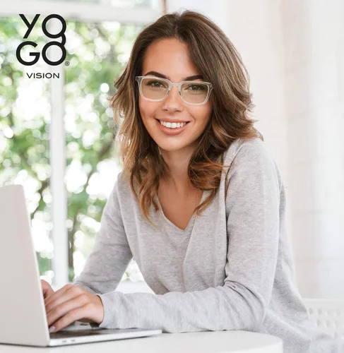 Vista 7 de Yogo Vision 2 Pack Bifocal Reading Glasses Readers for Men Women Anti Glare Lightweight Eyeglasses