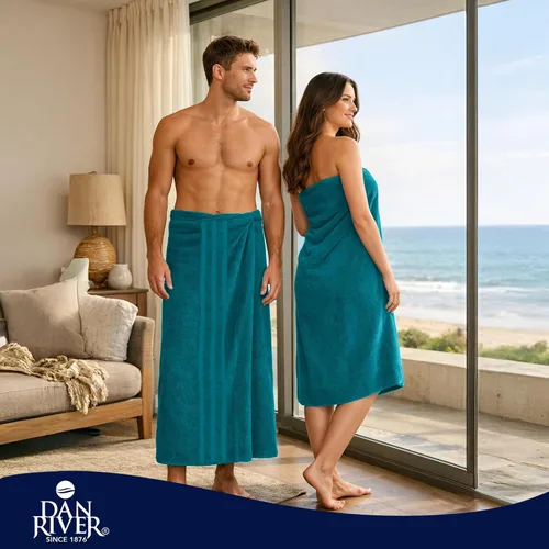 Vista 140 de DAN RIVER Paquete de 2 sábanas de baño de lujo 35x70, 600 GSM, toallas de 100% algodón hilado en anillo suaves y de secado rápido, ideales para Beige