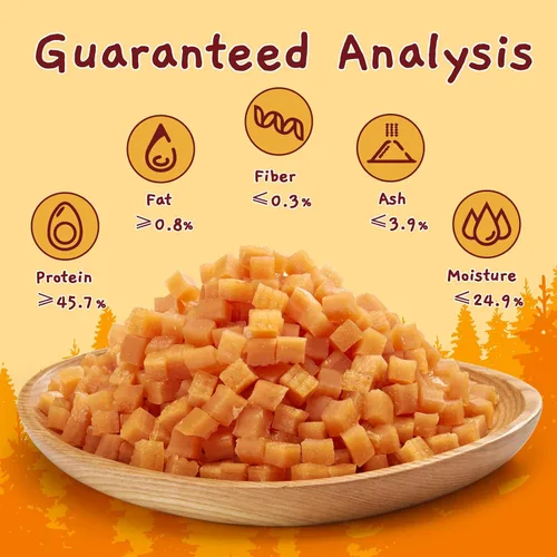 Vista 4 de Jungle Calling Golosinas suaves de pollo para perros y gatos, bocadillos masticables naturales sin granos para recompensas de entrenamiento
