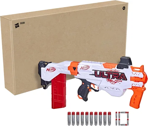 Vista 2 de Nerf Lanzador motorizado Ultra Focus, clip de 10 dardos (exclusivo de Yaxa)