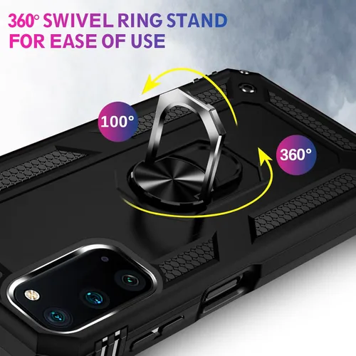 Vista 3 de Para Samsung Galaxy S20 FE 5G Funda con protector de pantalla, Funda protectora Galaxy S20 FE de grado militar resistente a golpes de uso intensivo