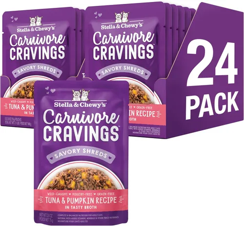 Vista 12 de Stella & Chewy's - Comida húmeda para gatos Carnivore Cravings - Sobres premium - Sin cereales, alto contenido en proteínas de pollo e hígado