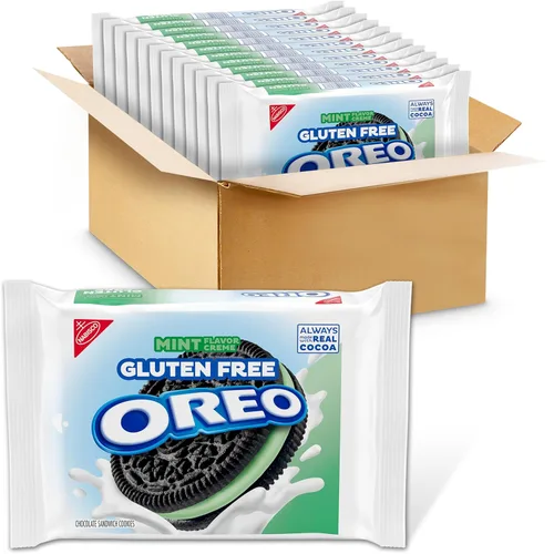 Vista 25 de OREO Mini galletas sándwich de chocolate, sabor original, bolsas grandes de 12-3 onzas (paquete de 2)