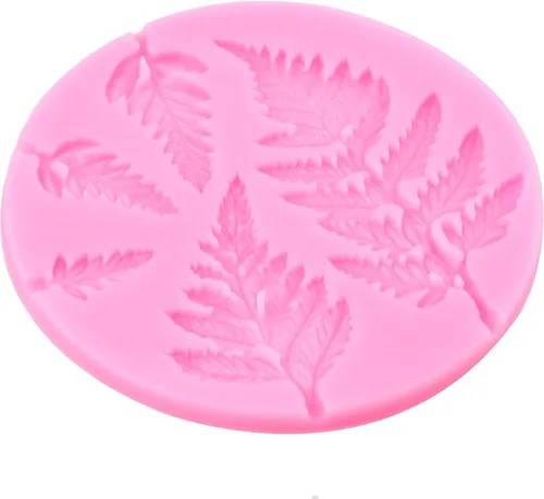 Vista 9 de Molde de silicona de hojas de árbol de helecho, moldes de fondant, molde de helecho para decoración de pasteles, decoración de cupcakes, caramelo