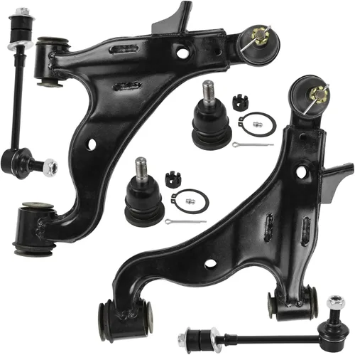 Vista 163 de Detroit Axle - Kit de extremo delantero para Chrysler 300 Dodge Charge 2011-2018 Challenger, 2 brazos de control traseros inferiores, 2 barras