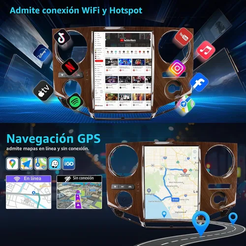 Vista 9 de Estéreo de Radio para Ford F250 F350 2009-2012 F450 F650 2009-2016, Pantalla Táctil Inalámbrica de 12.1 Pulgadas 2K CarPlay Android Auto Unidad