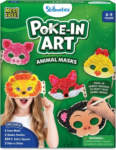 Vista 14 de Skillmatics Poke-in Art - Princesas mágicas, diversión sin desorden para niños, kits de manualidades de madera de bricolaje, actividad creativa