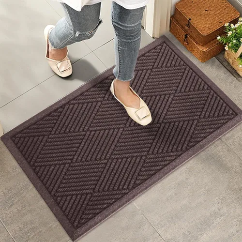 Vista 20 de HIYARD Alfombra resistente para puerta delantera, tapetes absorbentes para barro y suciedad, resistentes a manchas y decoloración, con respaldo