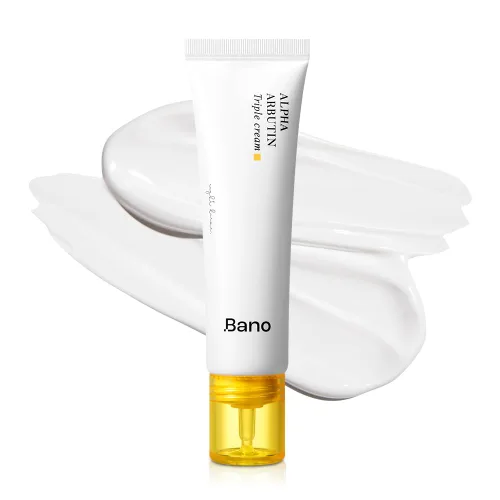 Bano Alpha Arbutin Triple Cream - Hidratante facial iluminador con alfa arbutina y niacinamida | Ácido hialurónico hidratante | Cuidado de la piel
