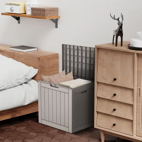 Vista 5 de DRATO Cajas de terraza, caja de almacenamiento al aire libre de 30 galones para cojín de patio, herramientas de jardín, impermeable y resistente a