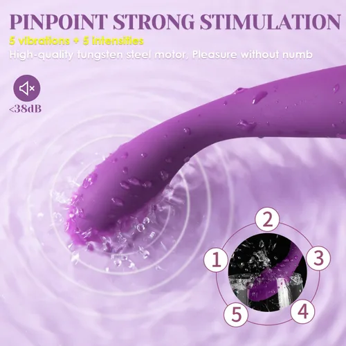 Vista 8 de SVAKOM Coco G Spot Vibrator - 8 Seconds to Climax 5 * 5 Vibrations Clit Nipple Personal Massager + SVAKOM G Spot Vibe Dildo Vibrator with 25 Playful