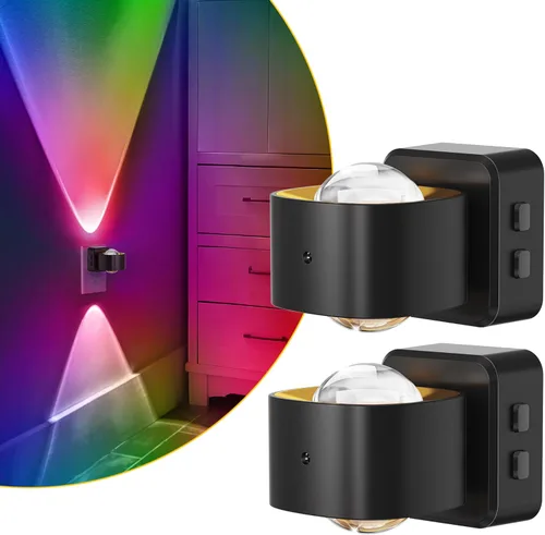 Vista 11 de L LOHAS LED Night Light Projector, Night Lights Plug into Wall, 2000K/3000K/5000K Adjustable Color Temperature Nightlight, Rotating Nightlight with