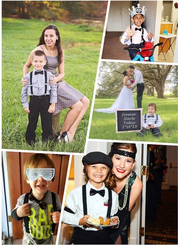 Vista 6 de AWAYTR Juego de corbatín con tirantes y tirantes ajustables para niños y niñas