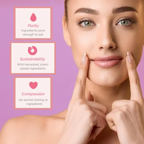 Vista 3 de Ellovi Bálsamo labial de mantequilla labial natural, lavanda, lo suficientemente puro para comer, fabricado con solo 6 ingredientes veganos, cuidado