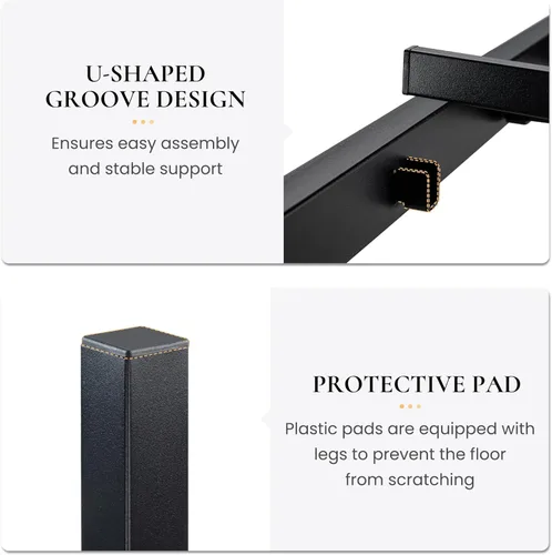 Vista 6 de SHA CERLIN Base de cama de plataforma metálica de tamaño individual de 14 pulgadas con cabecera y estribo de madera, base de colchón, no necesita