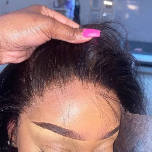 Vista 34 de BEEOS Frontal de Encaje HD de 13 x 4 pulgadas Solamente, cabello humano virgen lacio de color rubio 613, línea de cabello prearrancado de 0.10mm