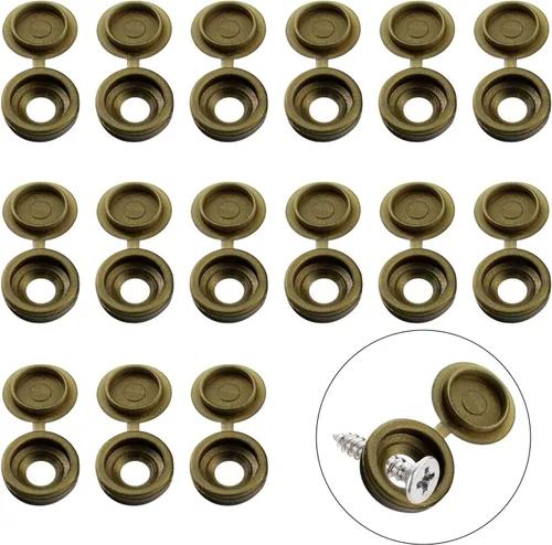 Vista 15 de INCREWAY 100 tapas de plástico para tornillos y arandelas plegables M3, cubiertas decorativas (negro)