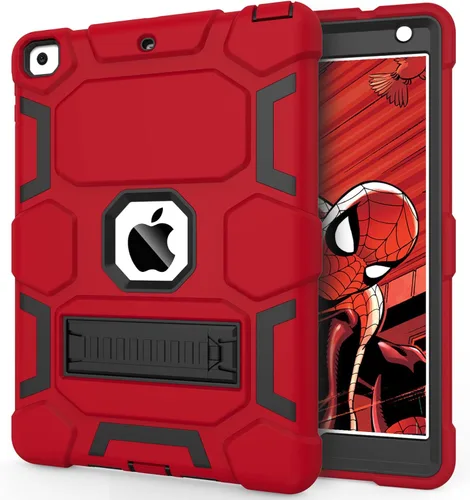 Vista 31 de CCMAO Funda para iPad de 6ª/5ª generación (9.7 pulgadas, 2018/2017), iPad Air de 2ª generación (2014) con soporte, funda protectora híbrida a prueba