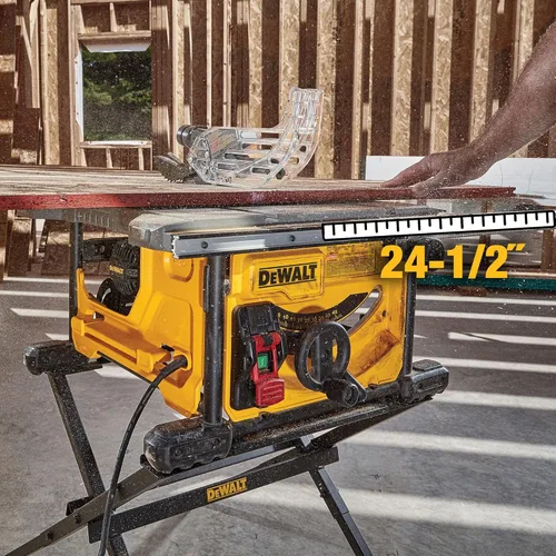 Vista 6 de DEWALT Sierra de mesa portátil compacta de 15 amperios, 8-1/4 pulgadas para lugar de trabajo (DWE7485)