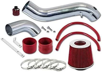 Vista 2 de Kit de admisión de aire Ram corto azul + filtro compatible con GMC Envoy 02-05 4.2L 256Cu. In. l6 V6
