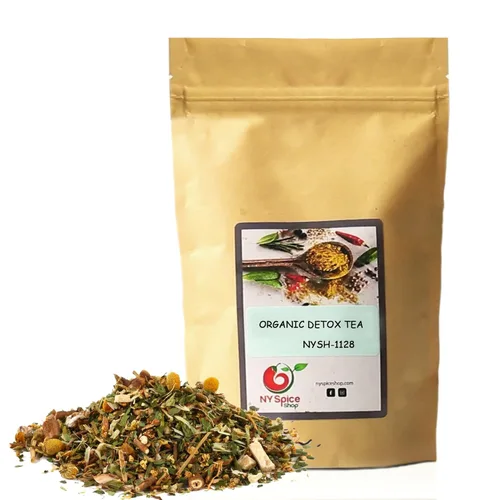 NY SPICE SHOP DeTox Tea - Té de limón cortado y tamizado de 2 onzas - Té suelto de cáscara de limón natural - Té desintoxicante de hierba de limón