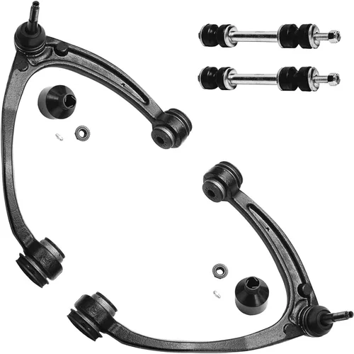 Vista 98 de Detroit Axle - Kit de 4 brazos de control de extremo delantero para Dodge Dart 13-16, Chrysler 200 15-17, 2 brazos de control inferiores, 2 extremos