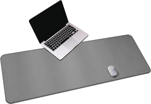Vista 38 de CENNBIE Tapete de escritorio de cuero, 55 x 19.6 pulgadas, protector de escritorio extra grande, alfombrilla antideslizante extendida, alfombrilla