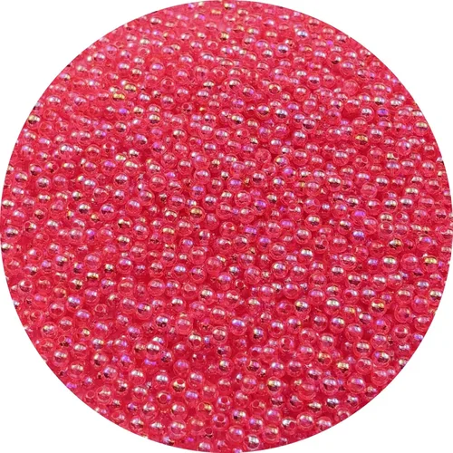Vista 61 de 2000 cuentas redondas acrílicas de 0.157 pulgadas (0.157 in), cuentas espaciadoras de colores AB con agujero para bricolaje, pulseras, collares