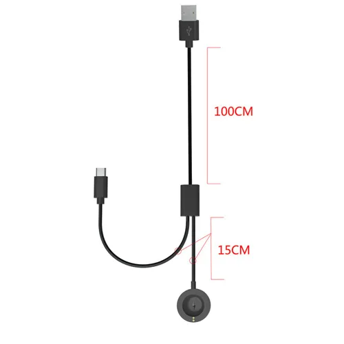 Vista 4 de Cable de carga del cargador del reloj inteligente tipo C de 47.2 in para Fossil Gen 6/5/4 Venture Accesorio