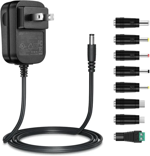 Vista 11 de Fuente de alimentación de 6 V CC 1A, adaptador de CA de 100-240 V a CC 6 V con enchufe de 0.217 in x 0.083 in, protección inteligente
