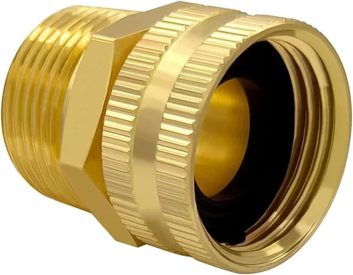 Vista 24 de Hooshing Adaptador giratorio de manguera de jardín de latón 3/4 "GHT a 1" NPT hembra a hembra conector de tuberías