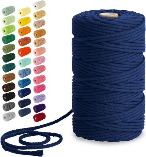 Vista 99 de Nook Theory Hilo de macramé de 3mm 109 yardas - Cuerda de macramé suave de 4mm, 5mm perfecta para nudos - Suministros de macramé para colgadores