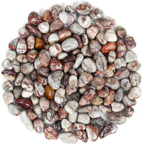 Vista 35 de Chips de cristal de amazonita natural triturado de 1.1 libras, chips de cristales curativos a granel, piedras preciosas de cristal triturado