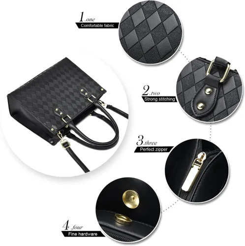 Vista 6 de BAIKELI Monederos y bolsos para mujer con asa superior, bolso de mano para mujer, bolso de hombro