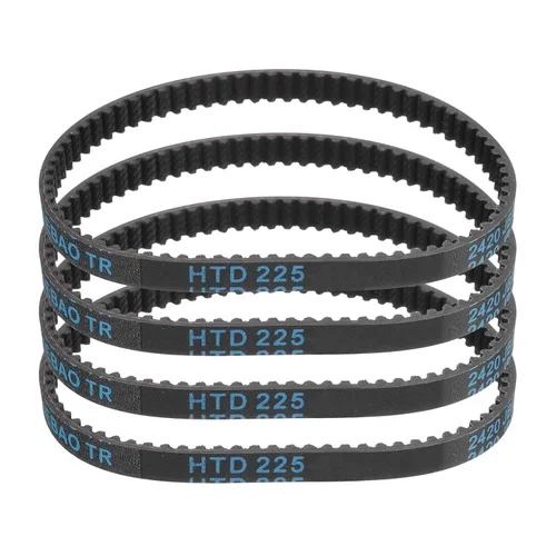 Vista 114 de uxcell 4 piezas HTD-3M Correa de Distribución de Goma 48 Dientes, Longitud de Paso 144mm x Ancho 6mm x Altura 2.4mm, Correa de Polea de Distribución