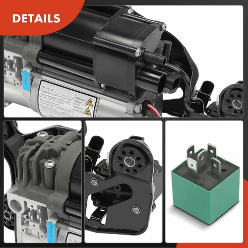 Vista 8 de A-Premium Compresor de Suspensión Neumática con Soporte Compatible con BMW X5 2014-2018, X6 2015-2019, Reemplaza# 37206875177, 37206850555