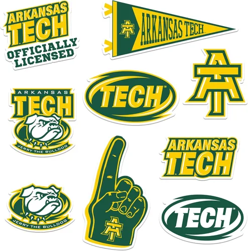 Vista 129 de American University Paquete Variado de 10 Calcomanías Grandes de Vinilo de Lujo - Laptop, Botella de Agua, Scrapbooking, Tableta, Monopatín