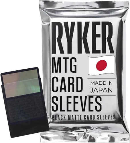 Ryker Fundas para tarjetas MTG Magic The Gathering - Hechas en Japón, grado de torneo, bordes reforzados, parte delantera transparente, parte
