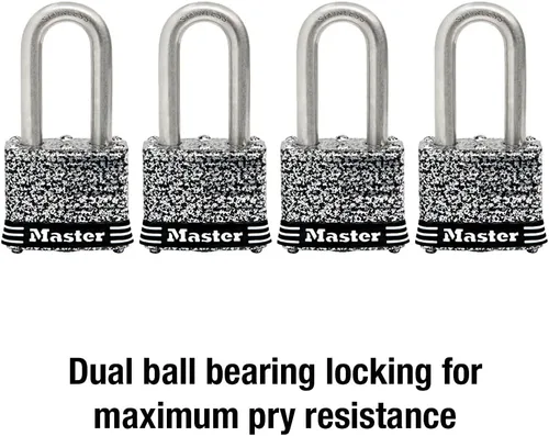 Vista 5 de Master Lock 3SSKADLF - Candado de acero inoxidable para exteriores con llave, 1 paquete
