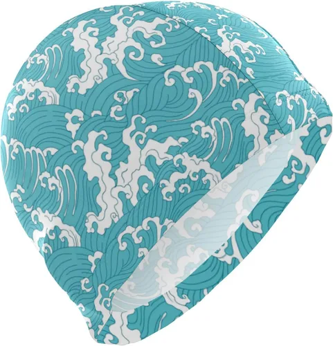 Vista 11 de Gorra de natación unisex para adultos, diseño divertido creativo de poliéster