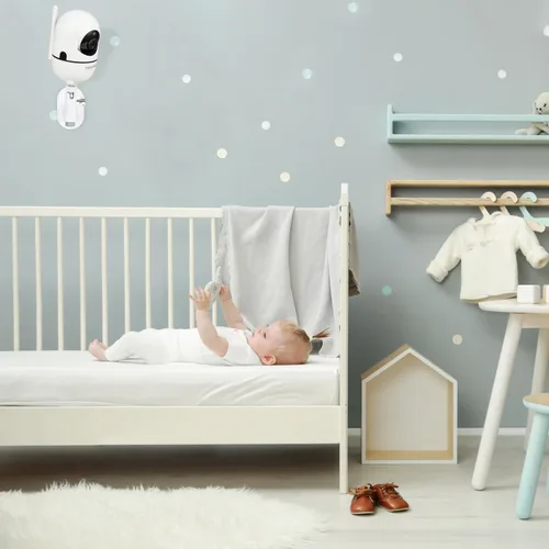 Vista 7 de Soporte ajustable para monitor de bebé para HelloBaby HB65/HB40/HB6550/HB6560/HB66/HB6339/HB6550 Pro, ANMEATE SM935E, soporte de pared universal
