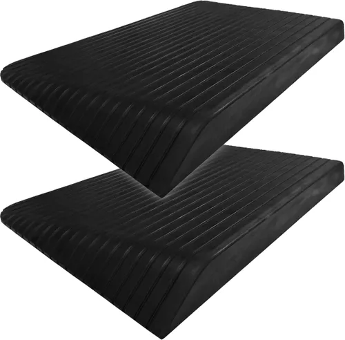 Vista 8 de Rampas de umbral de caucho para Scooters y sillas de ruedas, negro