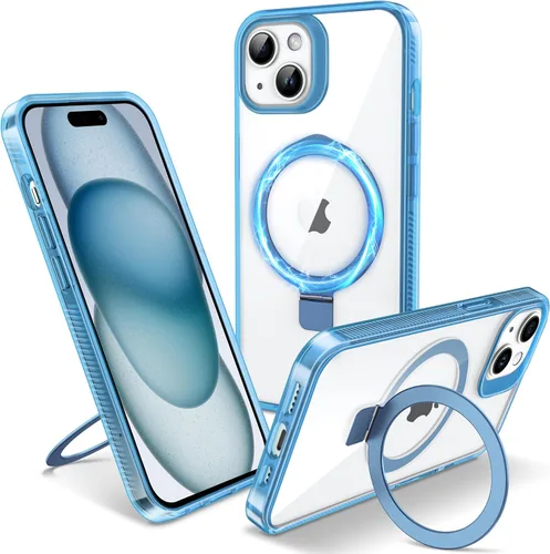 Vista 21 de Funda magnética para iPhone Air – [Soporte invisible integrado] [Compatible con MagSafe] [Protección contra caídas de grado militar] Cubierta