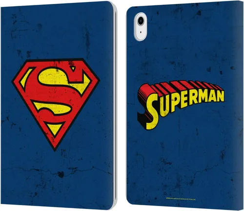 Vista 21 de Head Case Designs Funda de piel con licencia oficial de Superman DC Comics con logo negro y rojo compatible con Apple iPad Air 2 (2014)