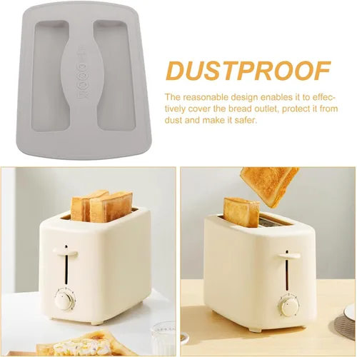 Vista 9 de Kichvoe Cubierta a prueba de polvo para máquina de pan, tapa superior para tostadora, cubierta protectora para fabricantes de pan, 6.88 x 4.13 x