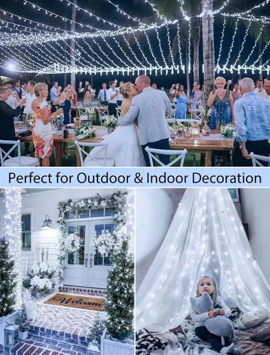 Vista 5 de String Lights Indoor Bedroom,Fairy String Lights Outdoor Waterproof, Memory Twinkle Christmas Light Plug in for Classroom Dorm Patio Tree Garden