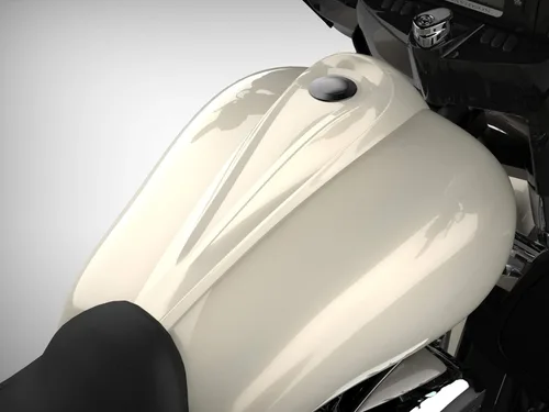 Vista 23 de Fundas de tanque estiradas para whisky ámbar con consola de tablero para Harley Touring Street Glide Road Glide 2014 2015 2016 2017 2018 2019 2020