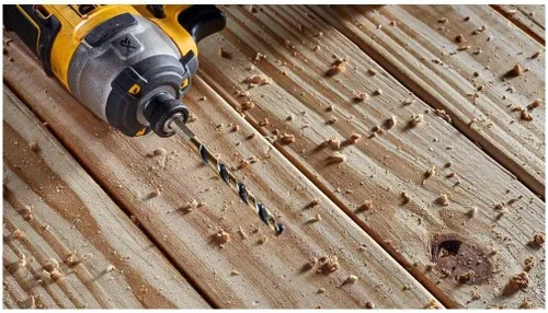 Vista 8 de DEWALT Juego de 12 brocas negras y doradas, acabado premium para metal, plástico y madera (DWAH1182)