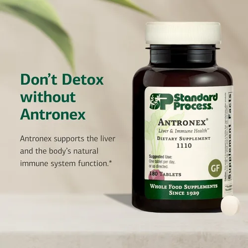 Vista 3 de Standard Process Antronex - Suplemento integral para el sistema inmunológico y salud hepática con calcio - 180 tabletas
