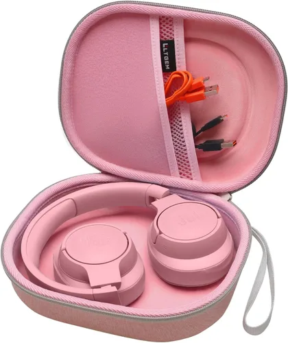 Vista 25 de LTGEM - Funda rígida de EVA para JBL Live 770NC/660NC/650BT/460NC/670NC/400BT/500BT y JBL Tune